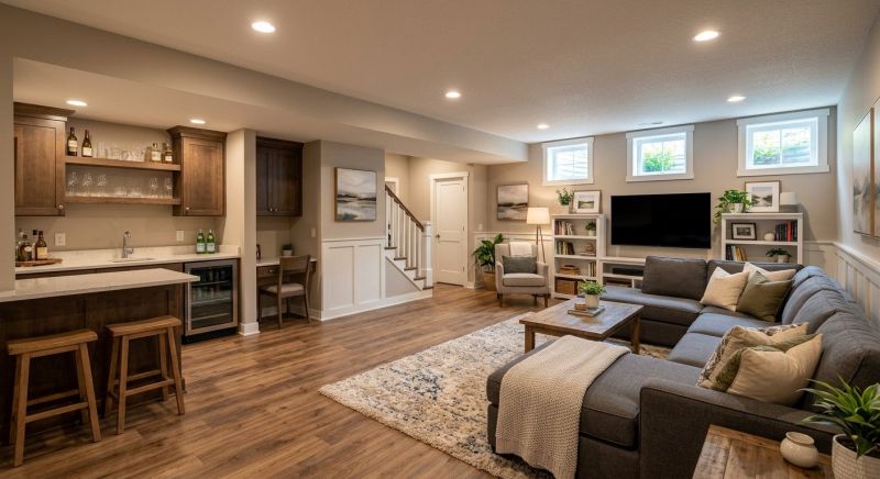 Basement Remodeling project example